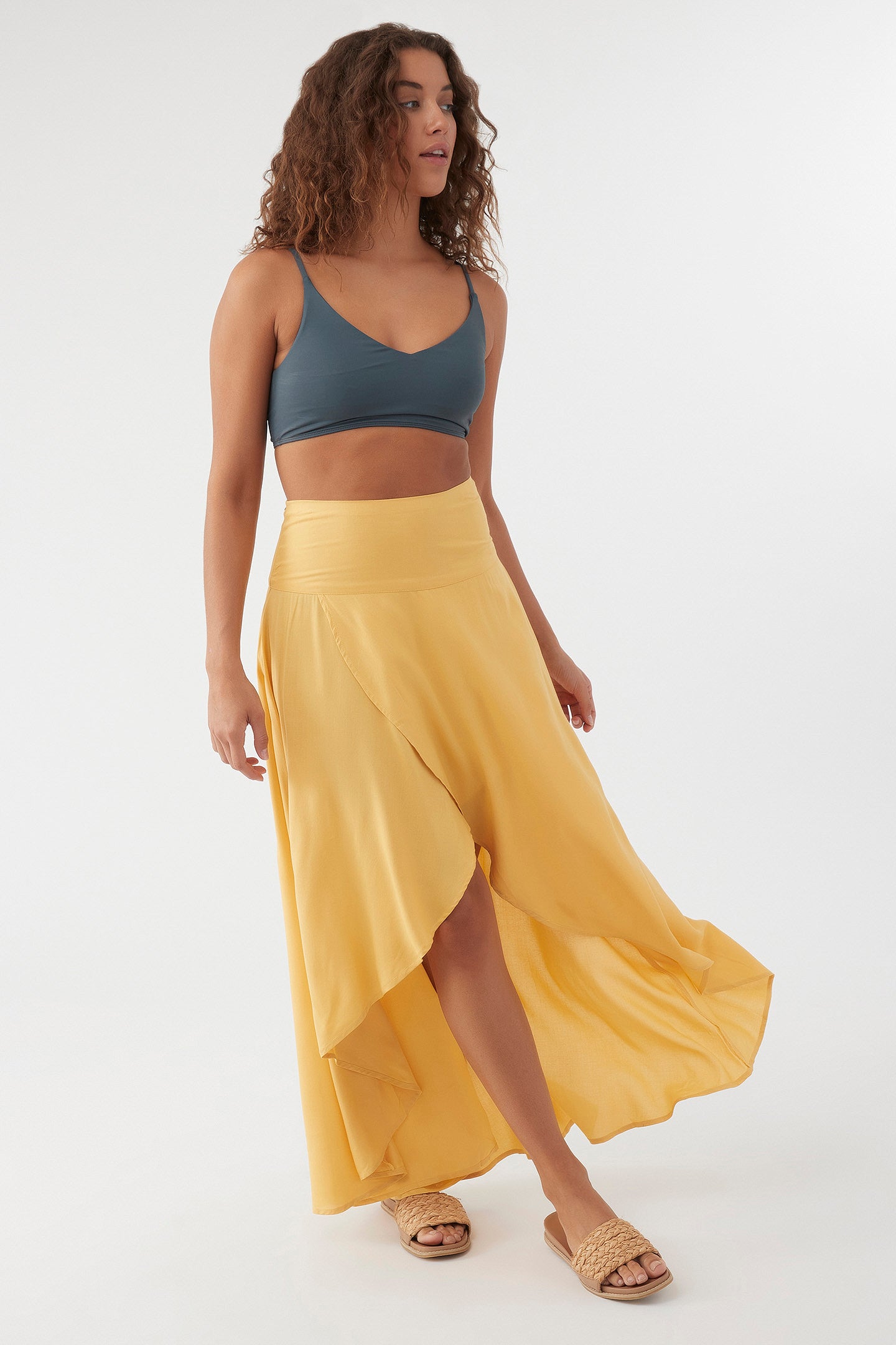 AMBROSIO HIGH-LOW MAXI SKIRT