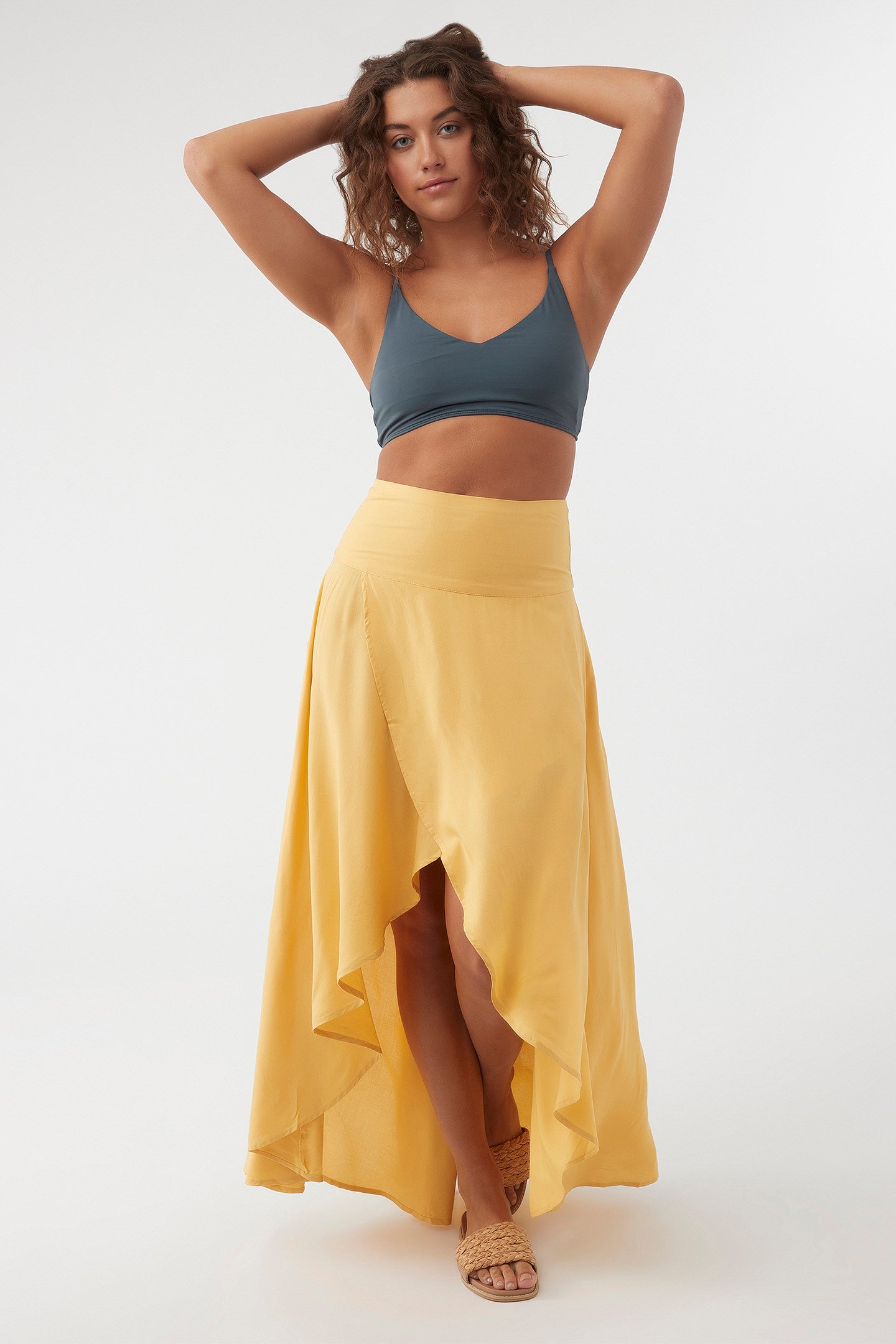 AMBROSIO HIGH-LOW MAXI SKIRT