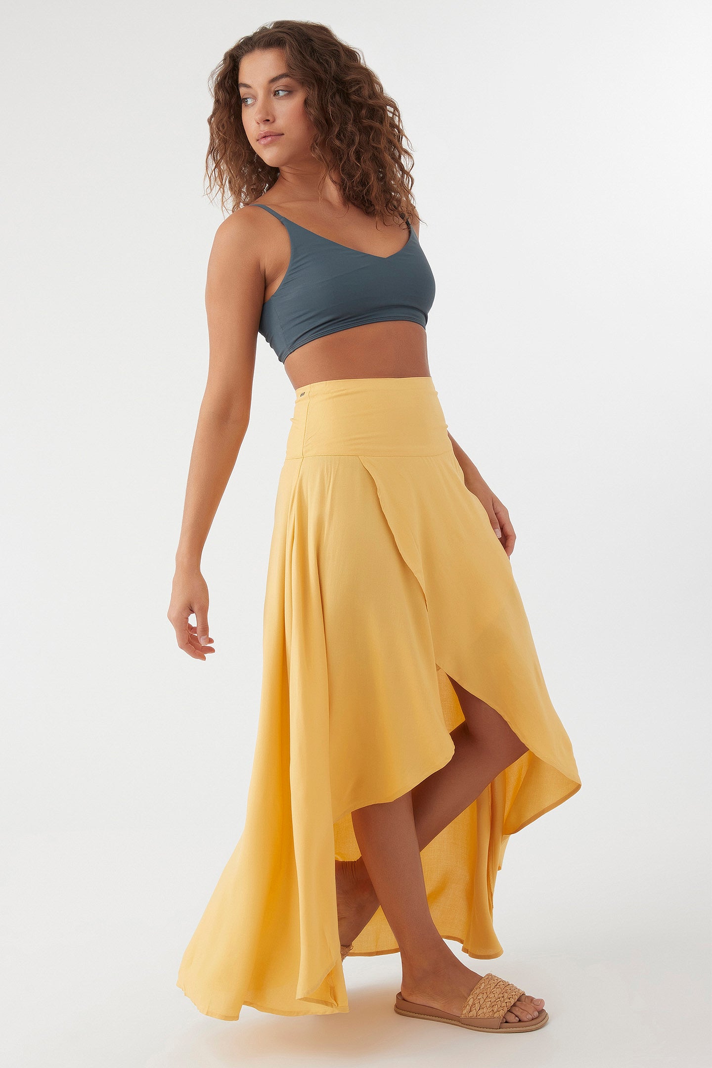 AMBROSIO HIGH-LOW MAXI SKIRT