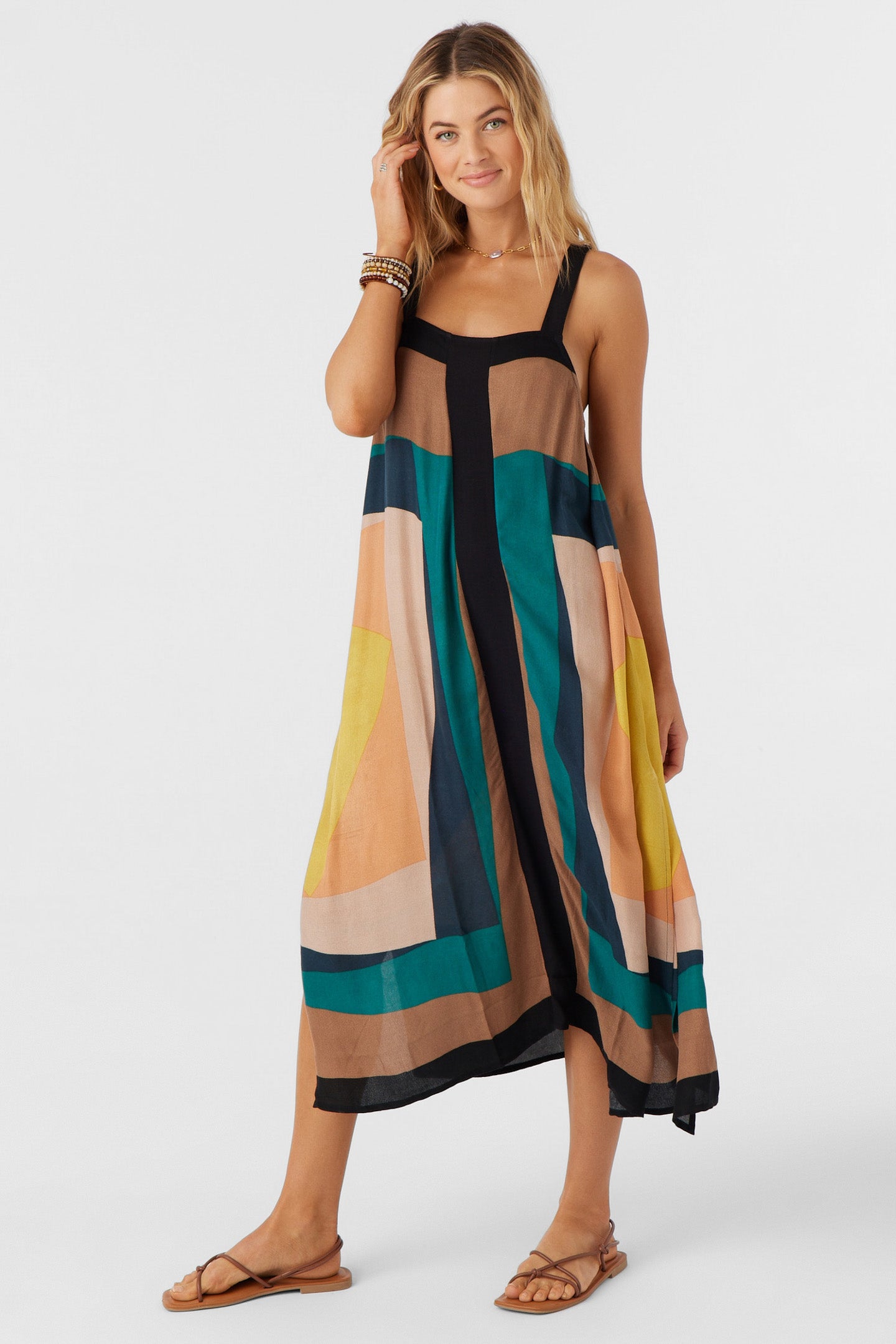 miranda mix chemise midi dress Cover-Up - Multi Colored lx-WDRS475 Size:5XL / Size 5 inspired dress for everyday Reinhart Halter Maxi Dress