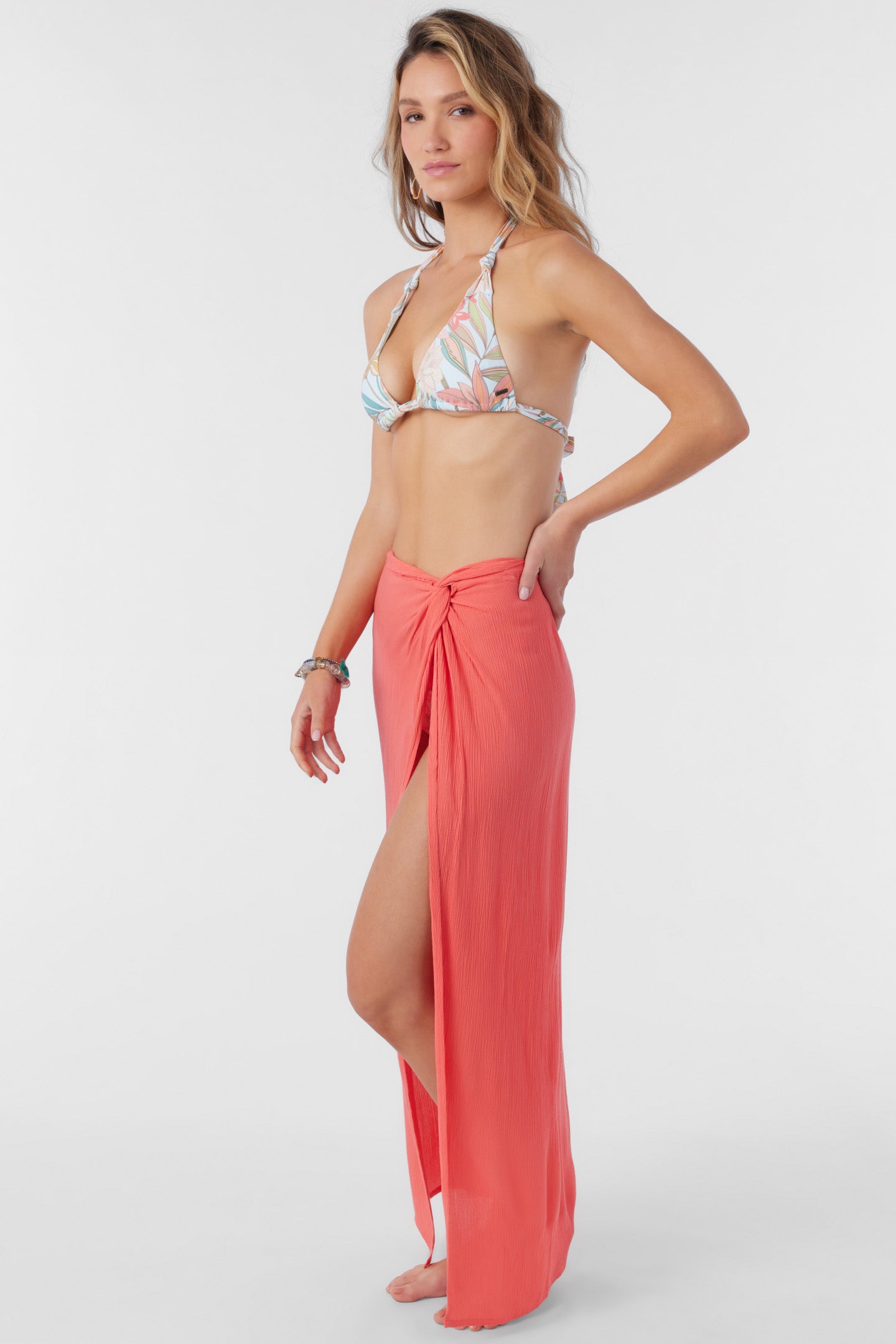 SALTWATER SOLIDS HANALEI MAXI SKIRT COVER-UP