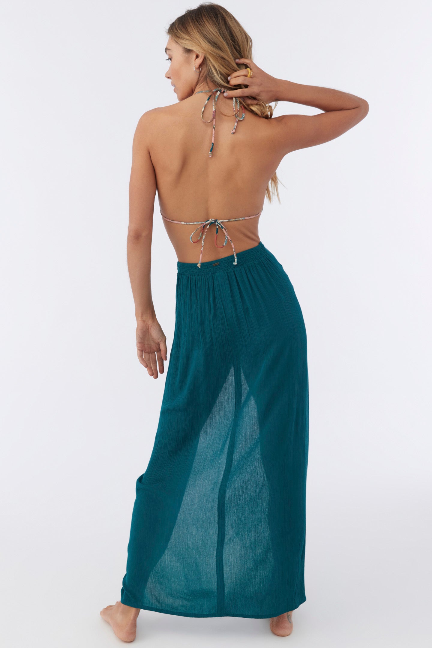 SALTWATER SOLIDS HANALEI MAXI SKIRT COVER-UP