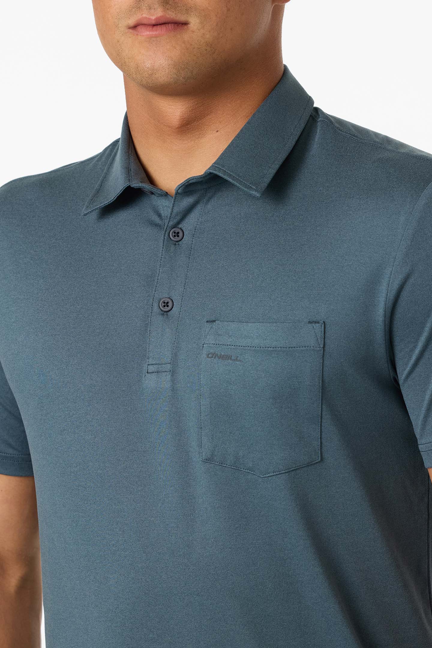 TRVLR UPF Polo - Htr Dk Slate | O'Neill