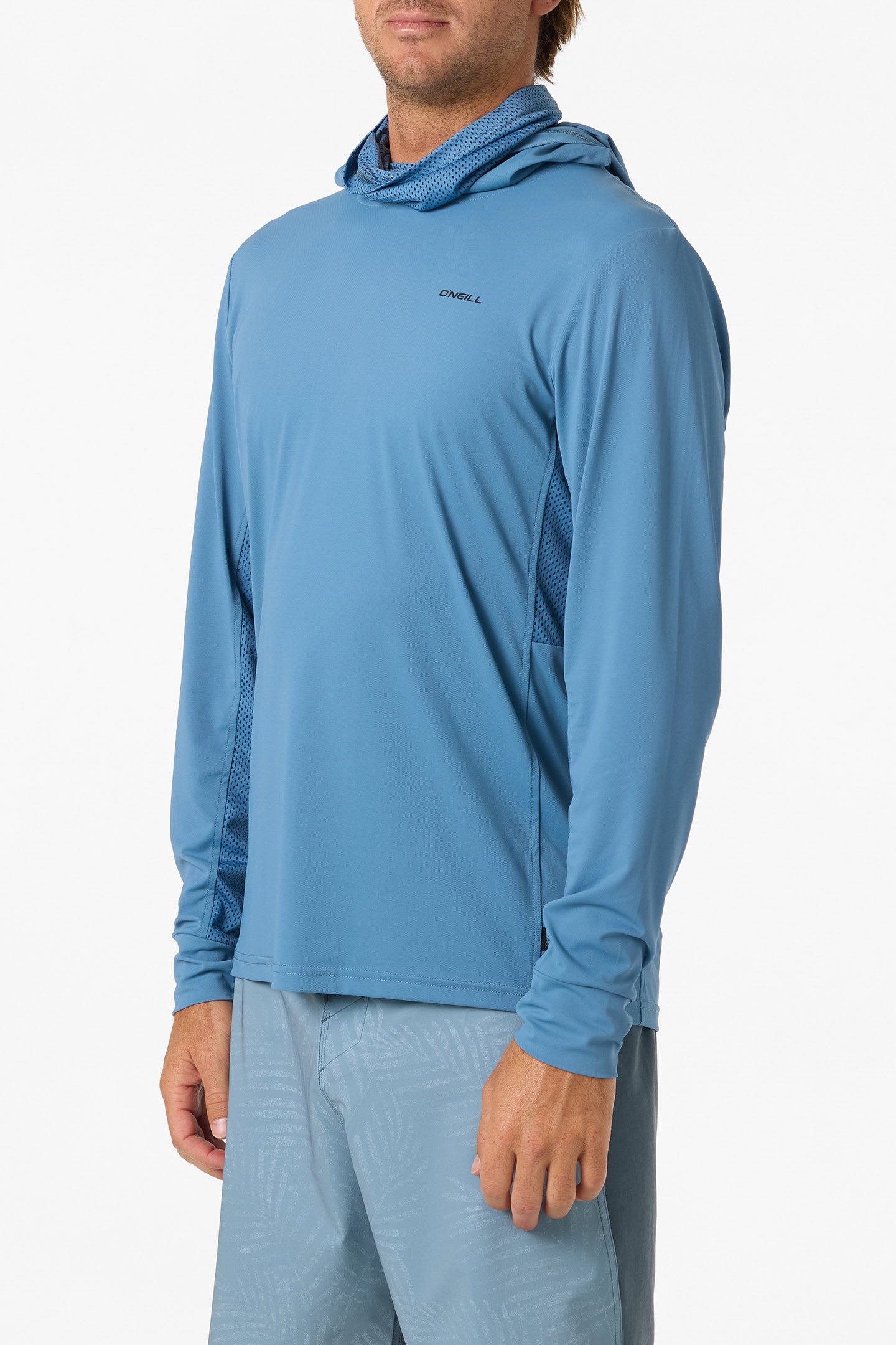 TRVLR UPF Elevated Hooded Long Sleeve Pullover - Captain'S Blue | O'Neill