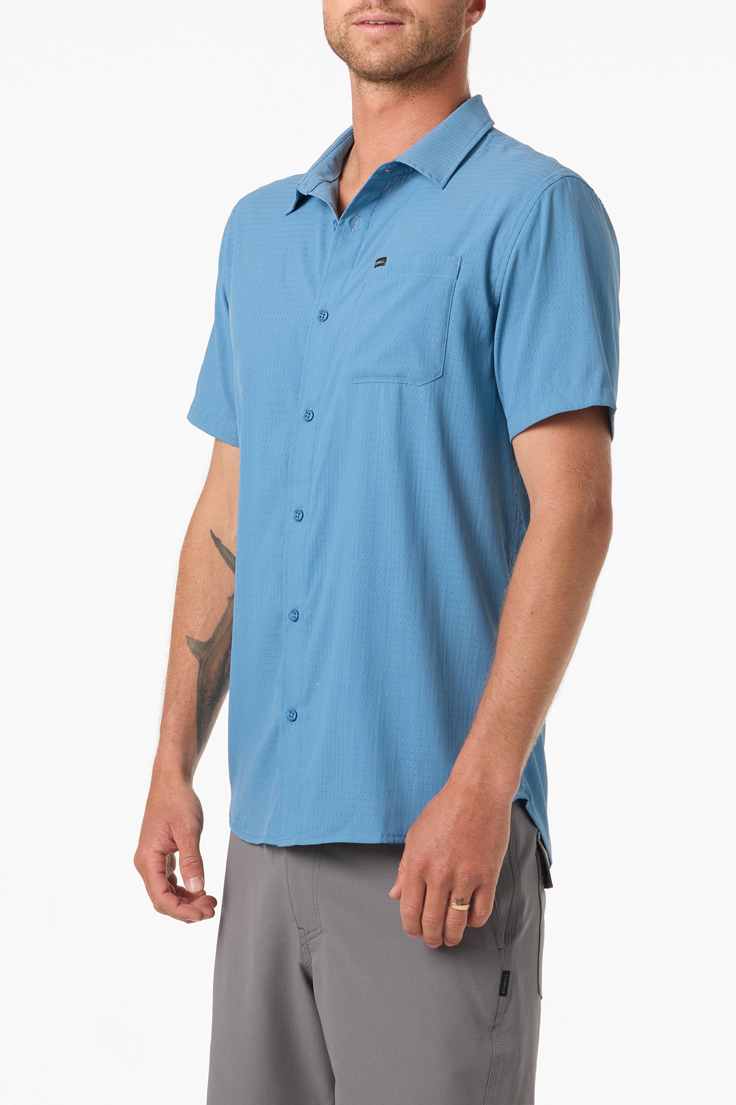 TRVLR Perforated Standard Fit Shirt - Captain'S Blue | O'Neill