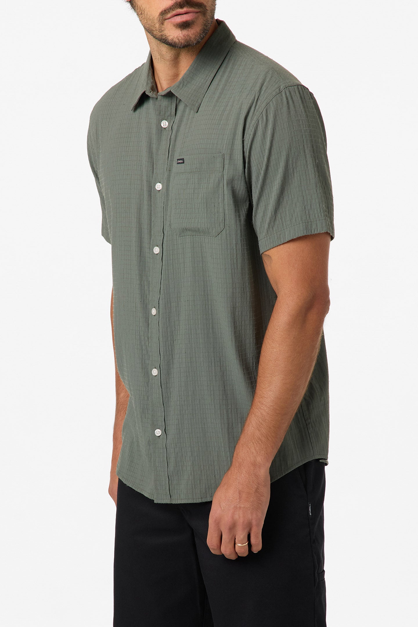 TRVLR Perforated Standard Fit Shirt - Dark Olive | O'Neill