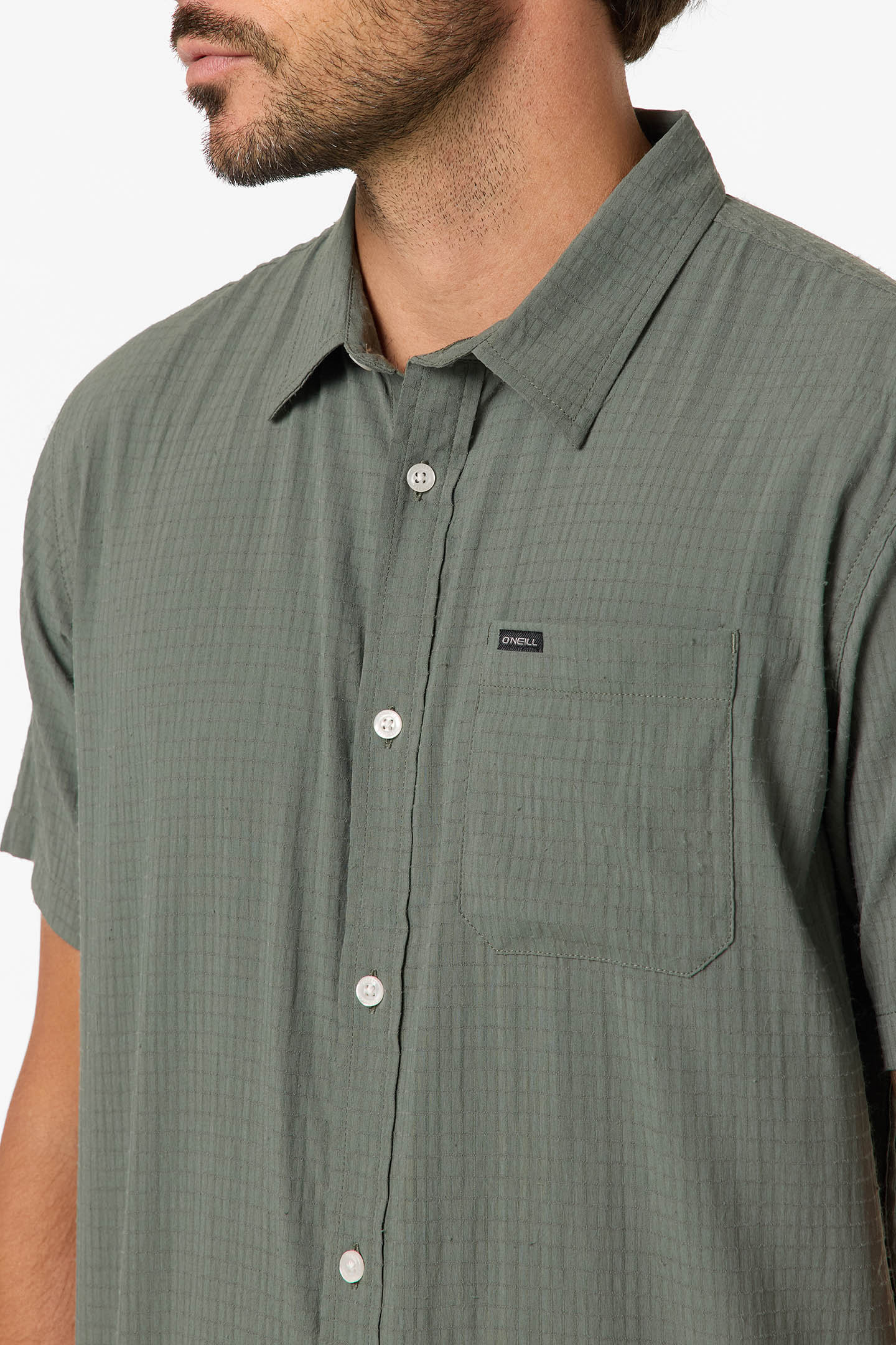TRVLR Perforated Standard Fit Shirt - Dark Olive | O'Neill