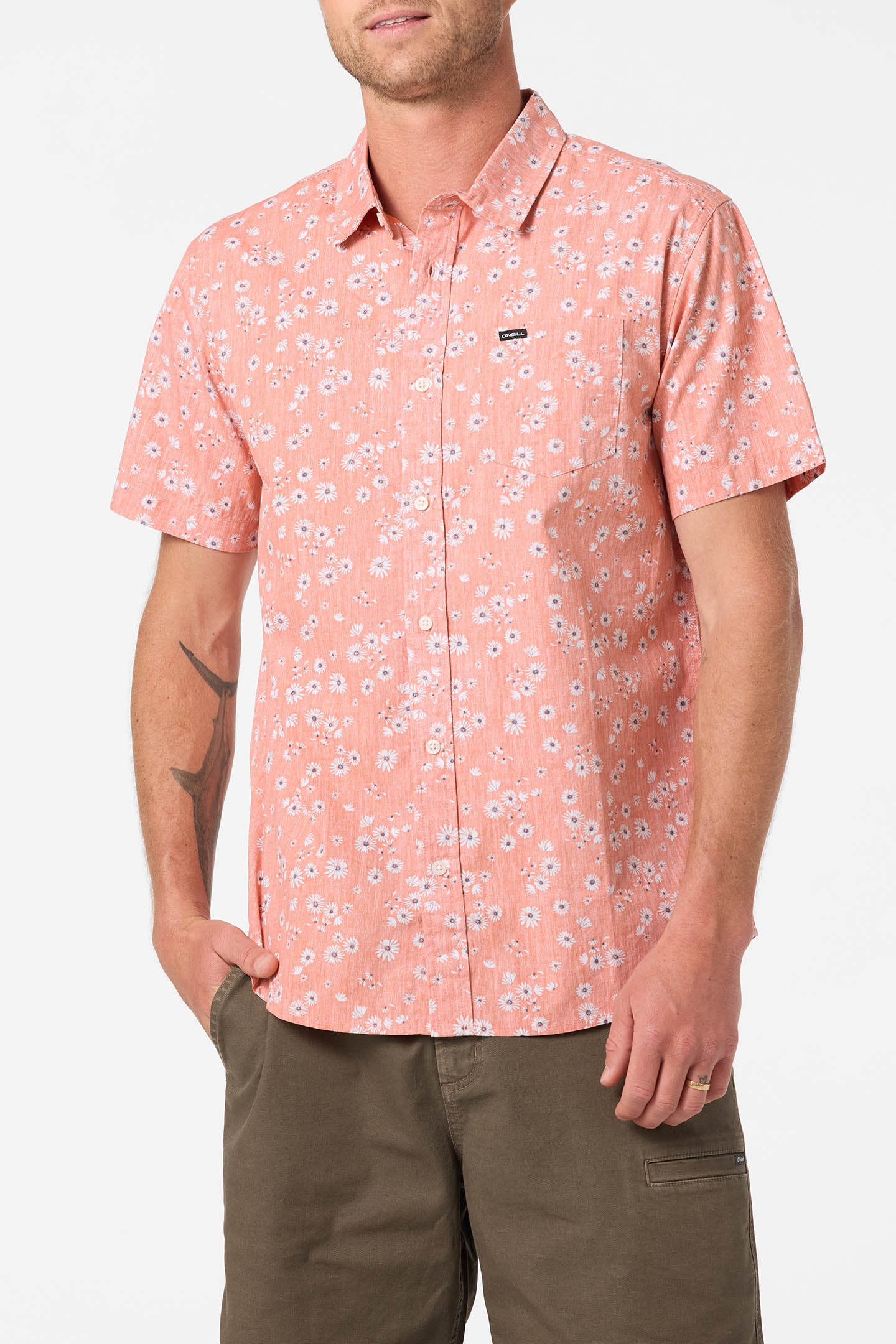 Terrace Standard Woven Shirt Standard Fit Shirt - Langoustino | O