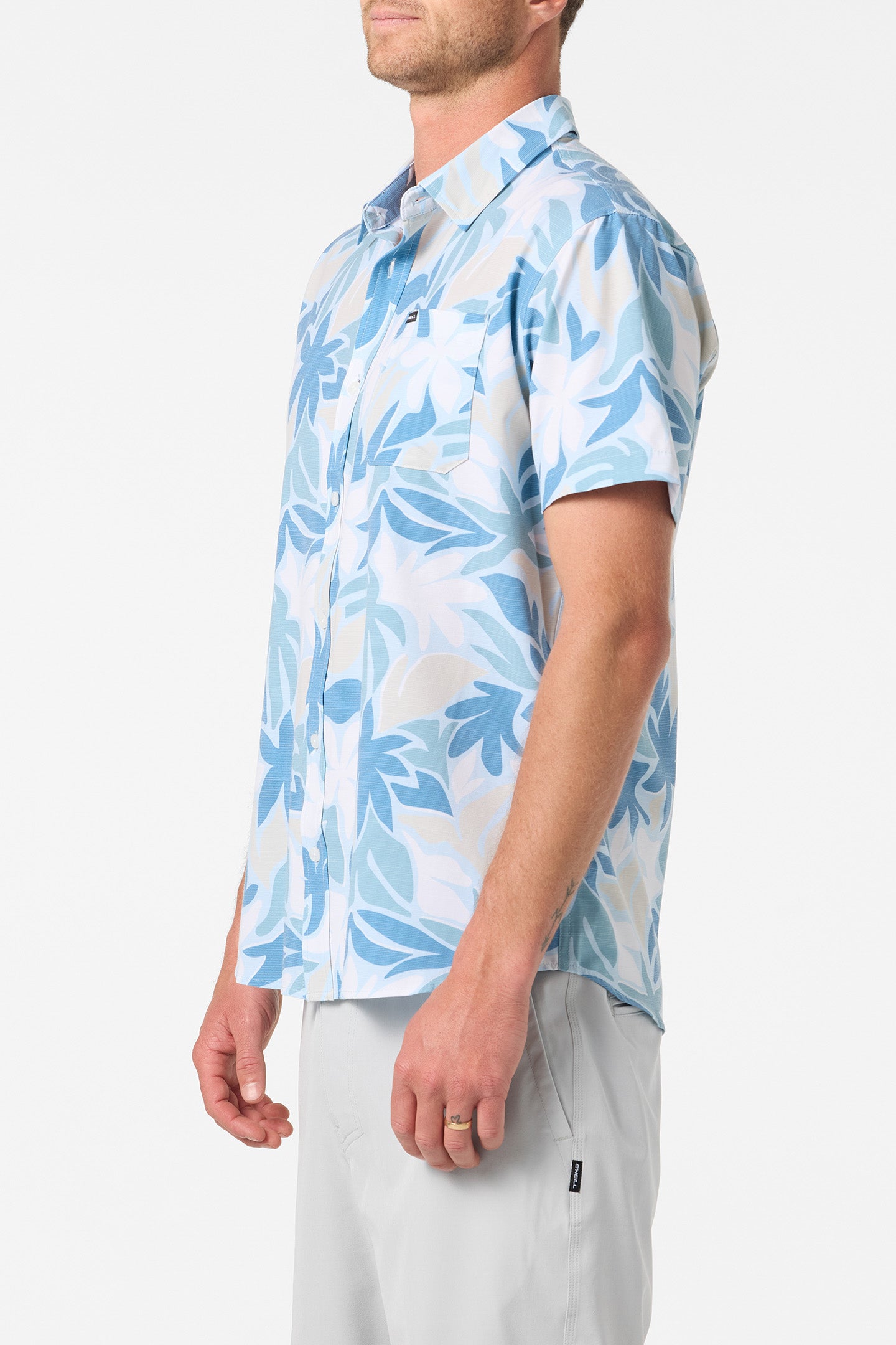 Upf Slub Standard Wvn Shirt Standard Fit Shirt - Baby Blue | O'Neill