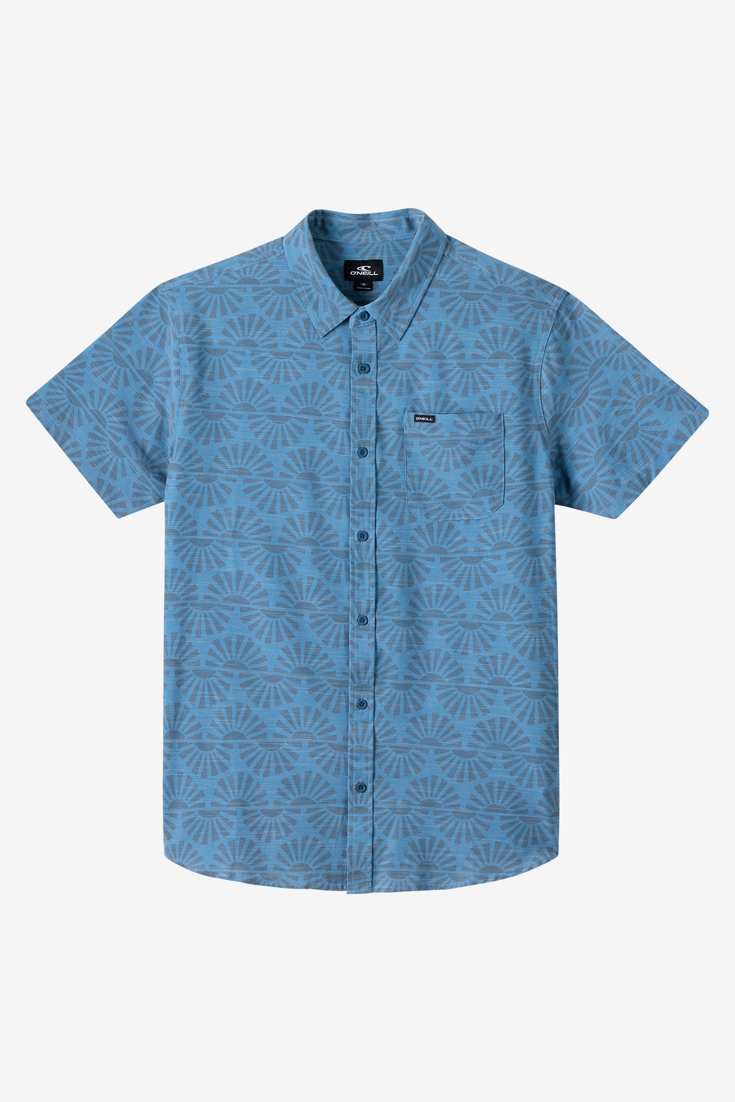 Upf Slub Standard Wvn Shirt Standard Fit Shirt - Captain's Blue