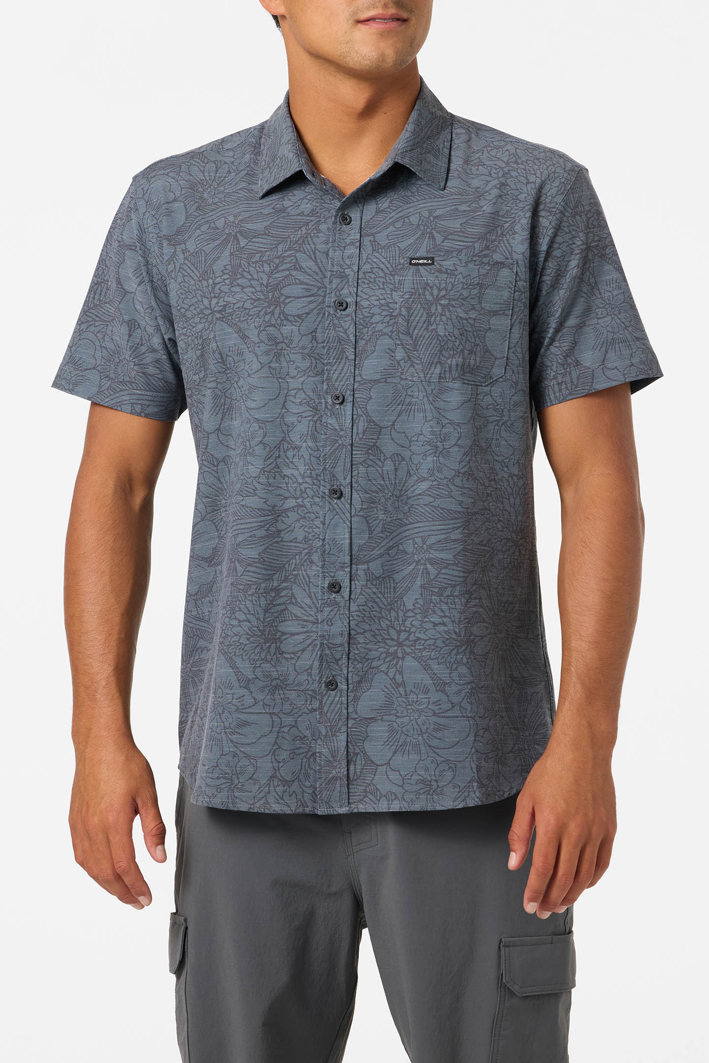 Upf Slub Standard Wvn Shirt Standard Fit Shirt - Dark Shadow | O'Neill