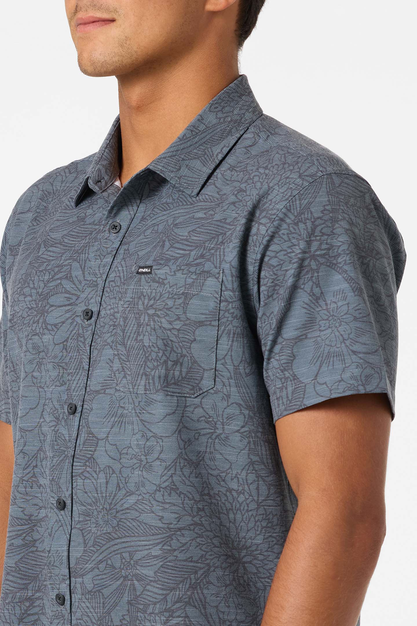 Upf Slub Standard Wvn Shirt Standard Fit Shirt - Dark Shadow | O'Neill
