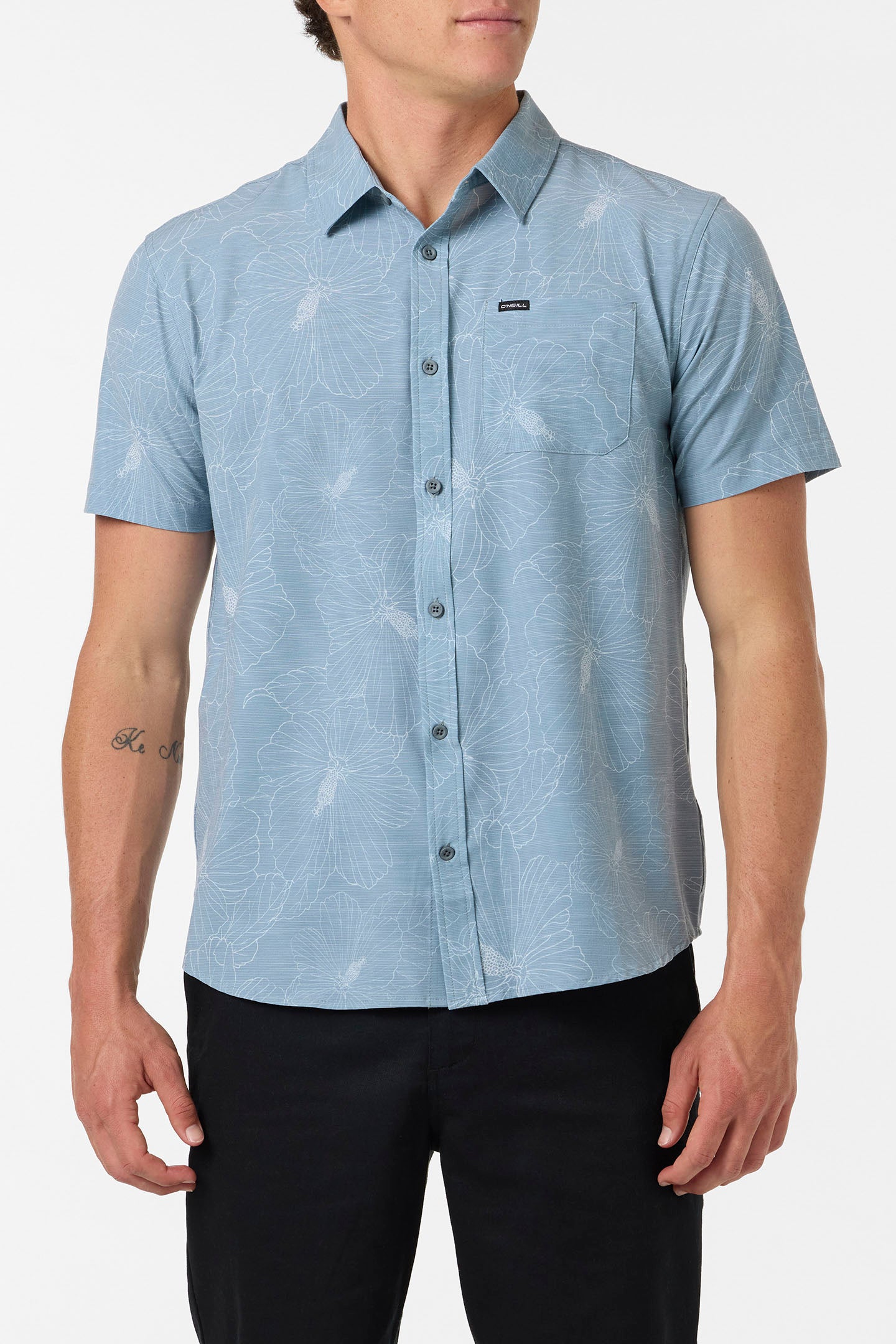 Upf Slub Standard Wvn Shirt Standard Fit Shirt - Lead | O'Neill