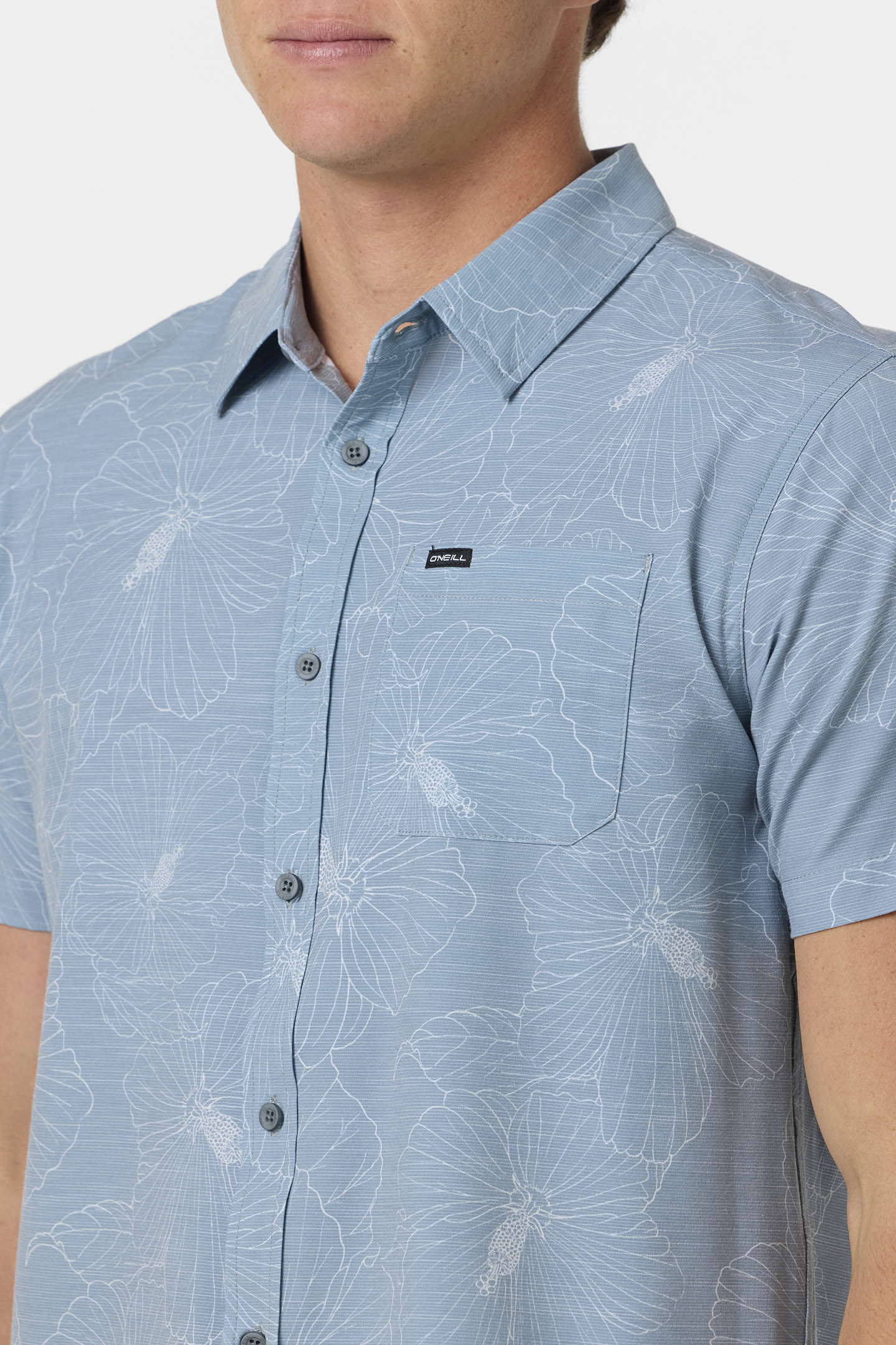 Upf Slub Standard Wvn Shirt Standard Fit Shirt - Lead | O'Neill