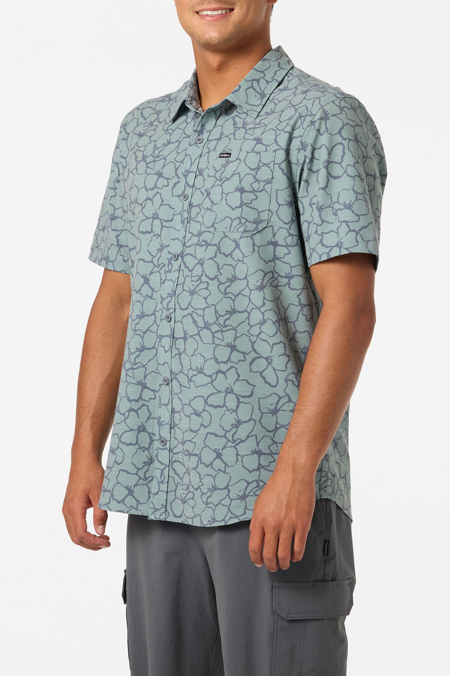 Upf Slub Relaxed Wvn Shirt Relaxed Fit Shirt - Dark Shadow | O'Neill