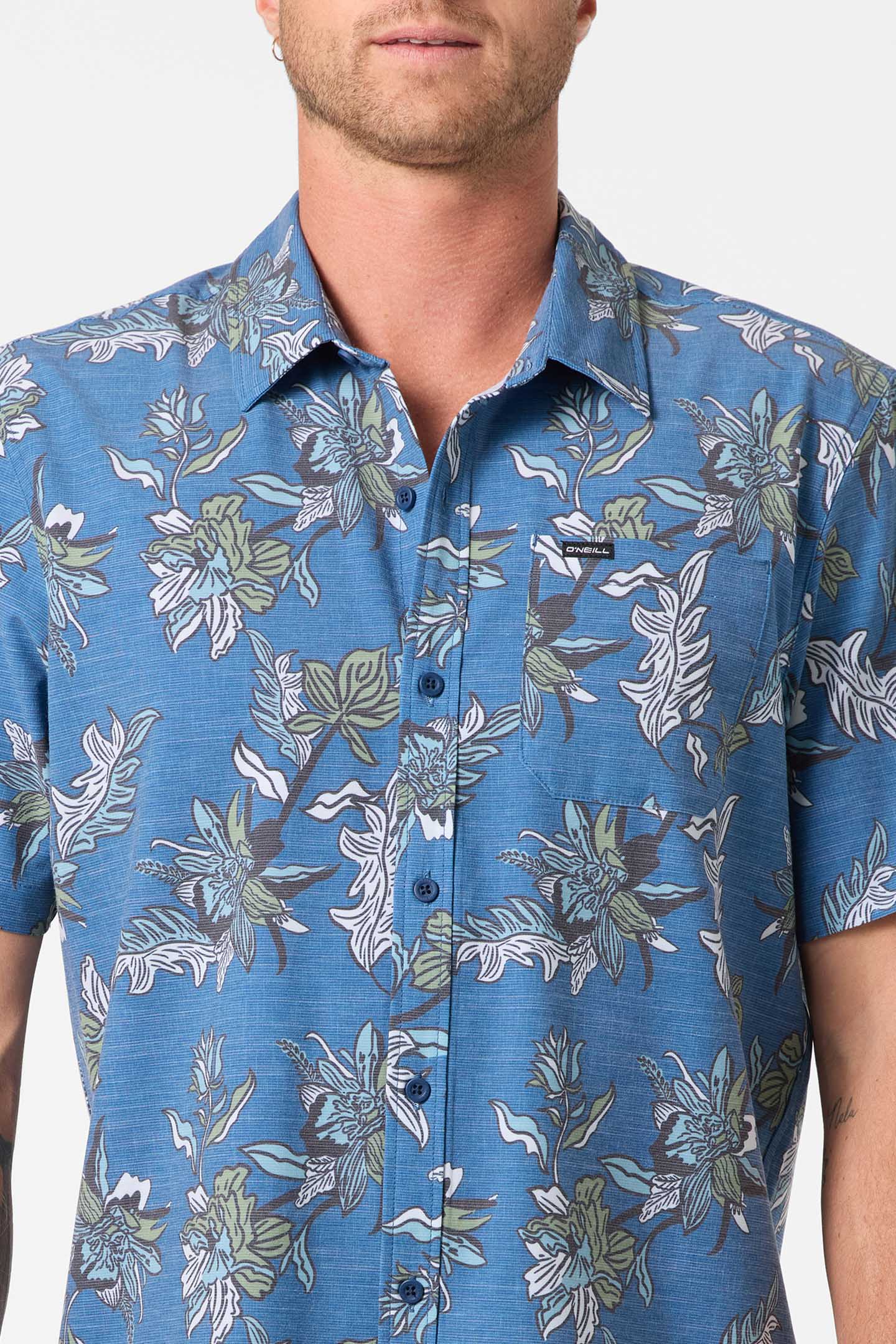 Upf Slub Relaxed Wvn Shirt Relaxed Fit Shirt - Midnight Navy | O'Neill