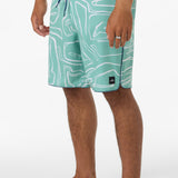 Hyperfreak Mysto Scallop 19" Boardshorts - Green | O'Neill