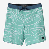 Hyperfreak Mysto Scallop 19" Boardshorts - Green | O'Neill