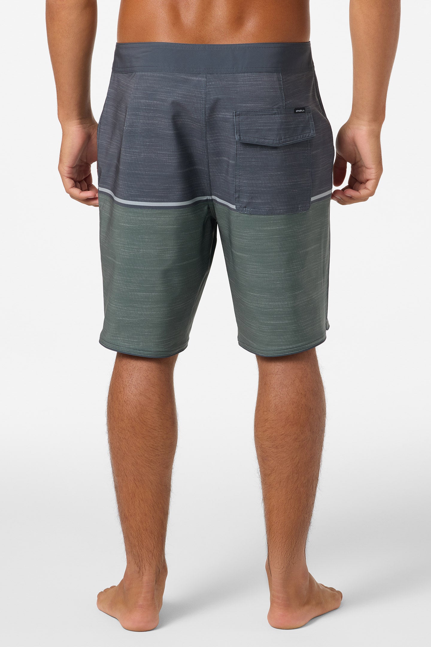 Hyperfreak Mysto Block Scallop 19" Boardshorts - Dark Olive | O'Neill
