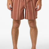 Hermosa Retro Elastic Waist 17" Swim Trunks - Clay | O'Neill