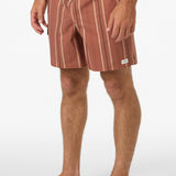 Hermosa Retro Elastic Waist 17" Swim Trunks - Clay | O'Neill