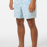 Hermosa Retro 17" Elastic Waist Swim Trunks