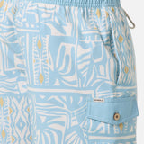 Hermosa Retro 17" Elastic Waist Swim Trunks