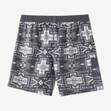 Hermosa Retro Elastic Waist 17" Swim Trunks