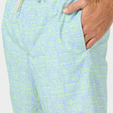 Hermosa Elastic Waist Lined 17" Swim Trunks