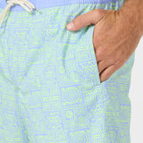 Hermosa Elastic Waist Lined 17" Swim Trunks