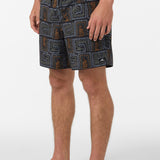 Hermosa Elastic Waist Lined 17" Swim Trunks - Black | O'Neill
