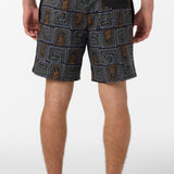 Hermosa Elastic Waist Lined 17" Swim Trunks - Black | O'Neill