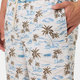 Hermosa Elastic Waist Lined 17" Swim Trunks - Cream | O'Neill