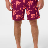 Hermosa Elastic Waist Lined Trunk 17" Swim Trunks