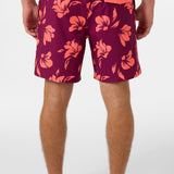 Hermosa Elastic Waist Lined Trunk 17" Swim Trunks