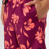 Hermosa Elastic Waist Lined Trunk 17" Swim Trunks