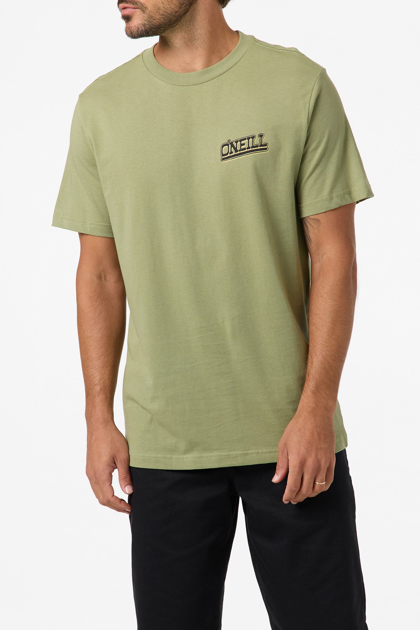 O'Neill Men's Cactus Classic T-Shirt in Oil Green, Size 2XL