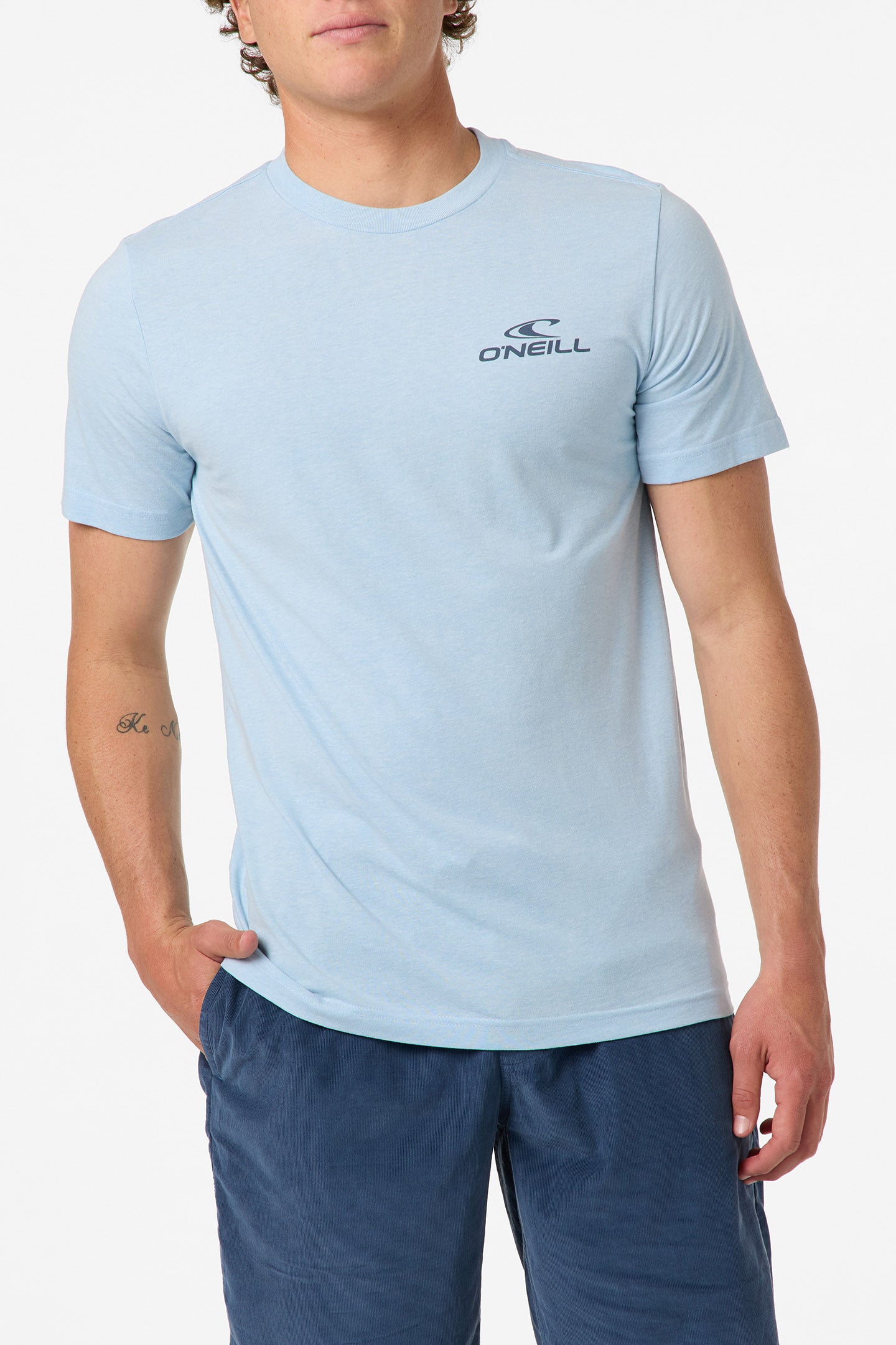 Lineup Classic Tee Standard Fit Tee - Sky Blue Heather | O'Neill