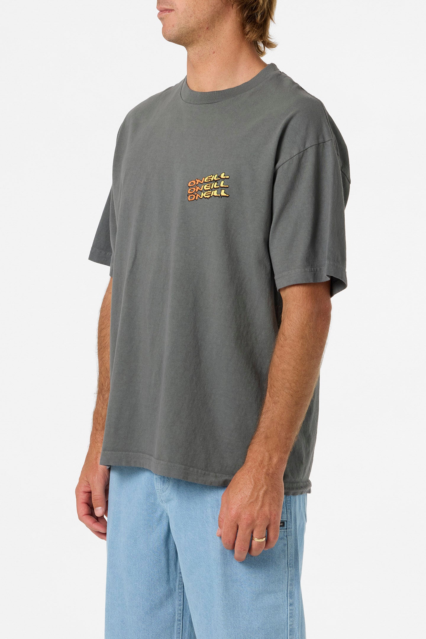 Circle Freak Boxy Tee Standard Fit Tee - Grey Mineral | O'Neill