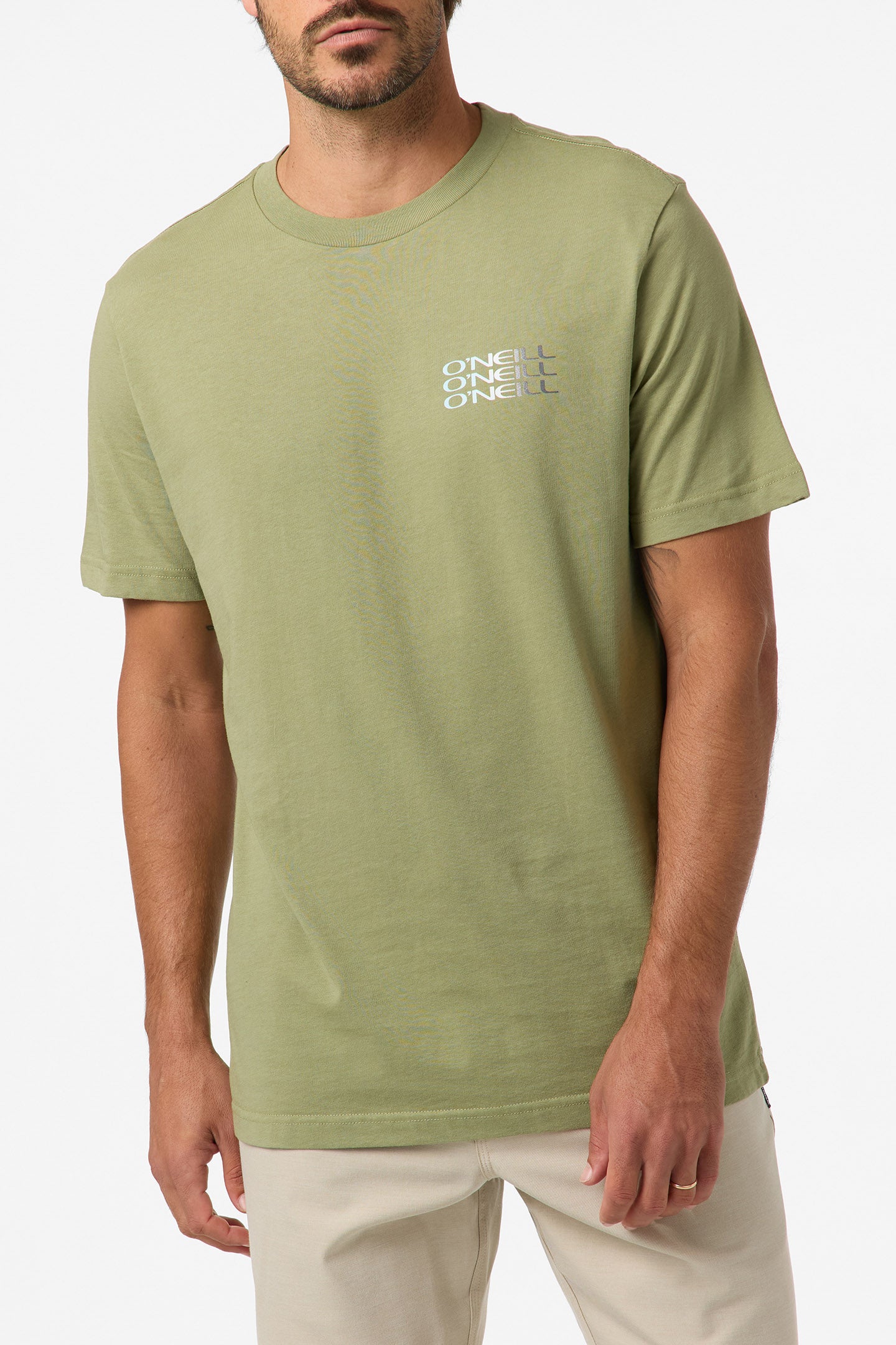 Triple Stack Classic Tee Standard Fit Tee - Oil Green | O'Neill
