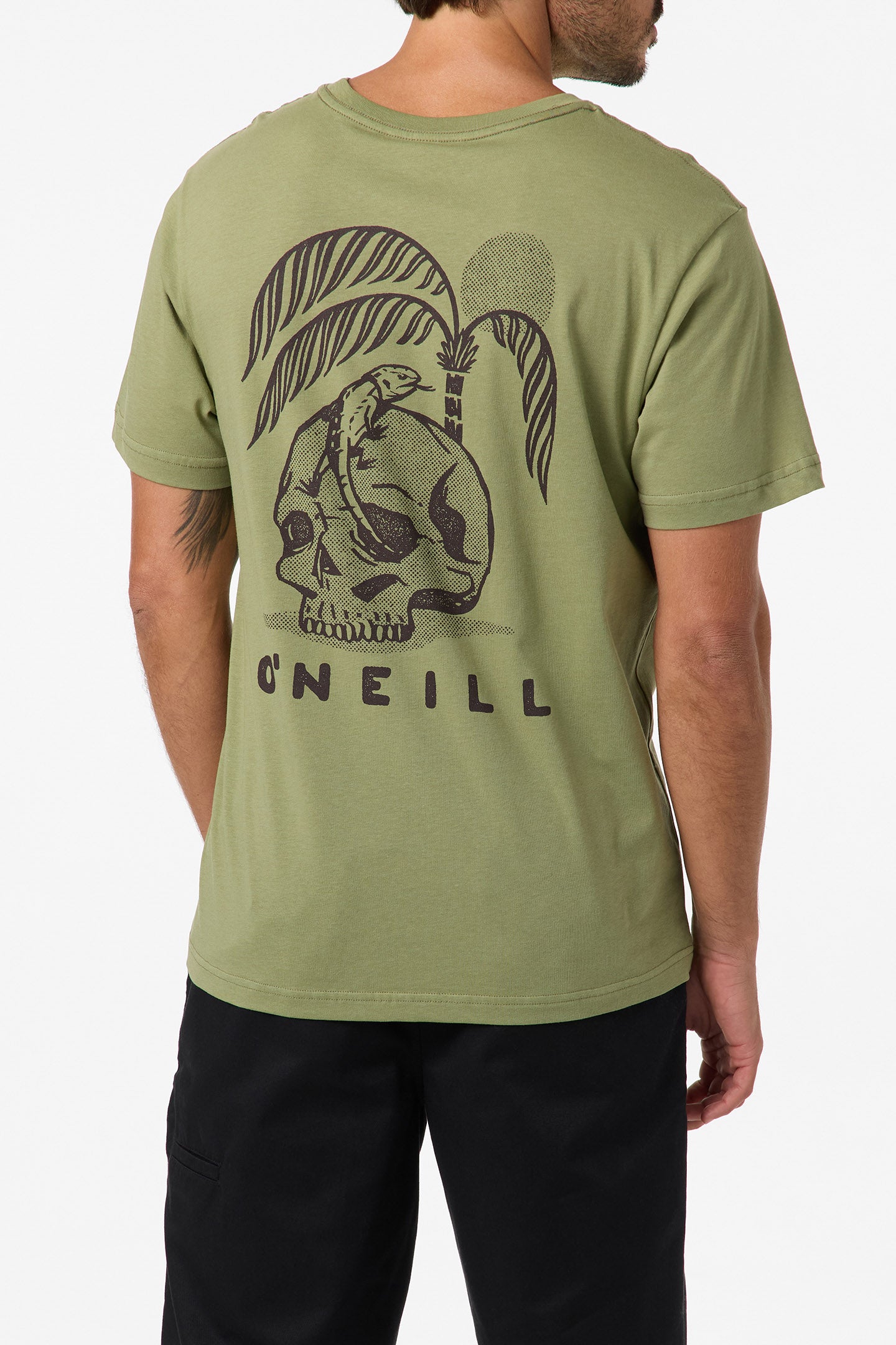 Skulliosis Classic Tee Standard Fit Tee - Oil Green | O'Neill
