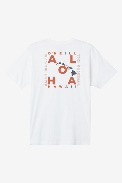 Hawaii Layout Classic Tee - White | O'Neill
