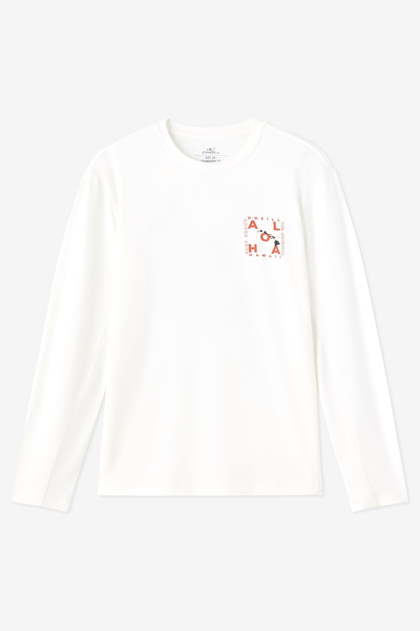 Hawaii Layout Upf Ls Shirt Long Sleeve Upf - White | O'Neill