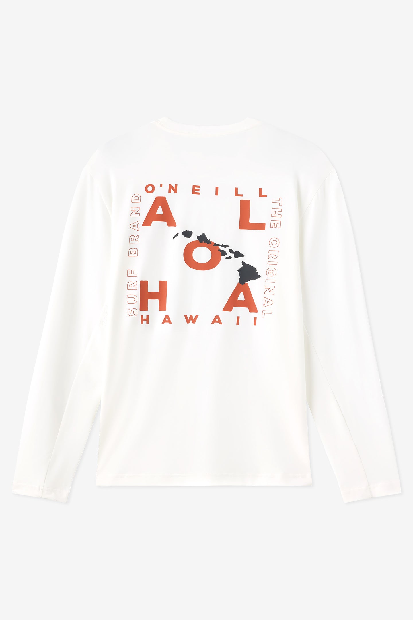 Hawaii Layout Upf Ls Shirt Long Sleeve Upf - White | O'Neill