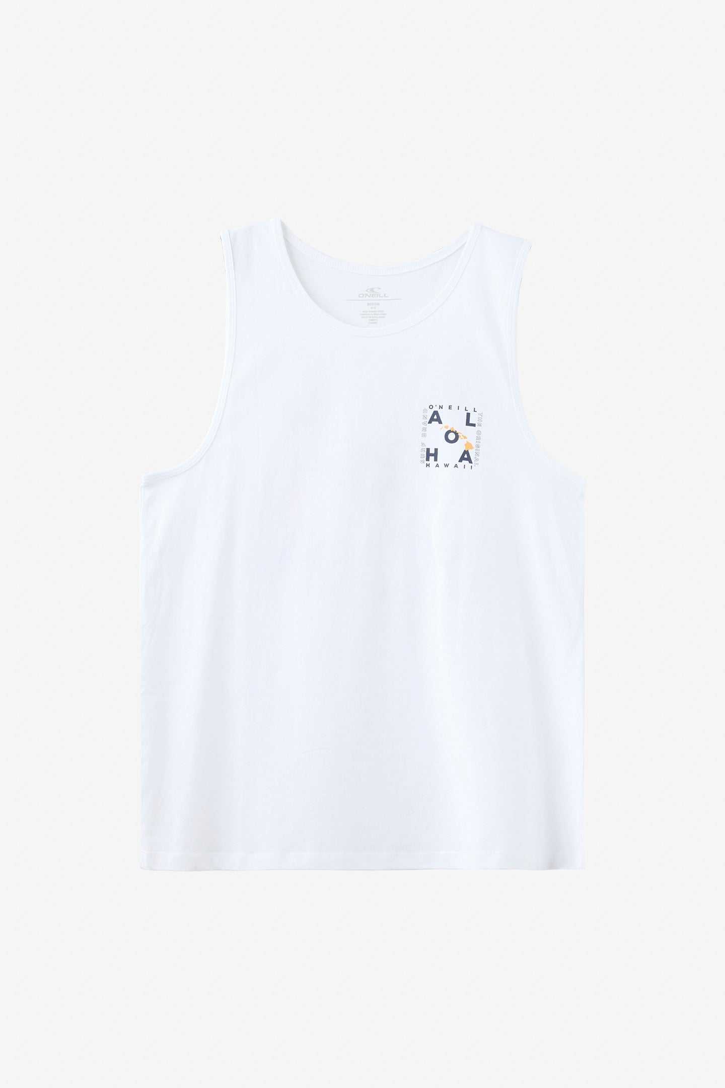 ANDCHILL GDY SLEEVELESS WHITE タンクトップ Layout Hawaii - White | O'Neill