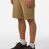 TRVLR Cargo  20" Hybrid Shorts - Check w/ Morgan - Dark Khaki | O'Neill