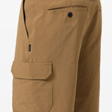 TRVLR Cargo  20" Hybrid Shorts - Check w/ Morgan - Dark Khaki | O'Neill