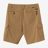 TRVLR Cargo  20" Hybrid Shorts - Check w/ Morgan - Dark Khaki | O'Neill