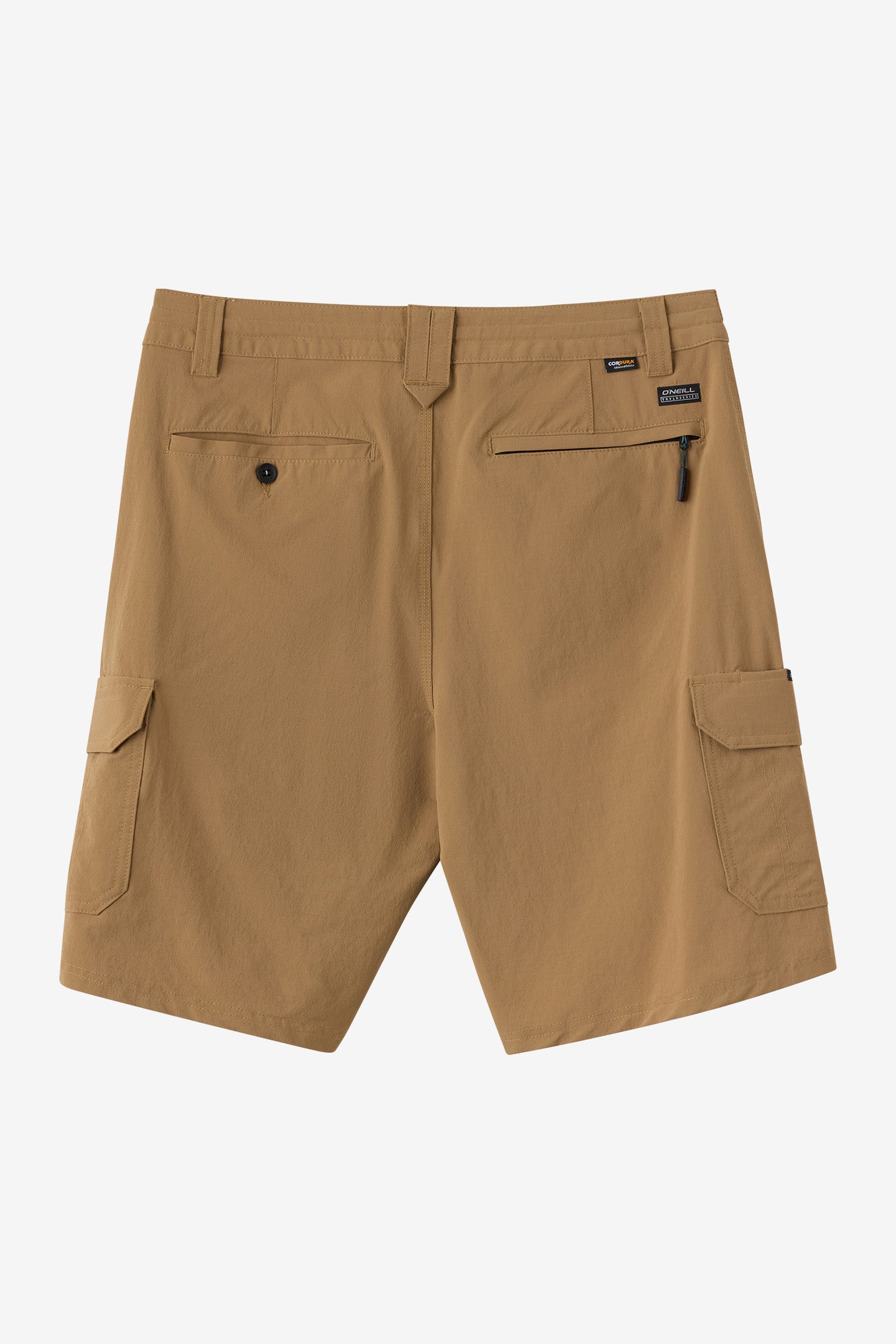 TRVLR Cargo  20" Hybrid Shorts - Check w/ Morgan - Dark Khaki | O'Neill