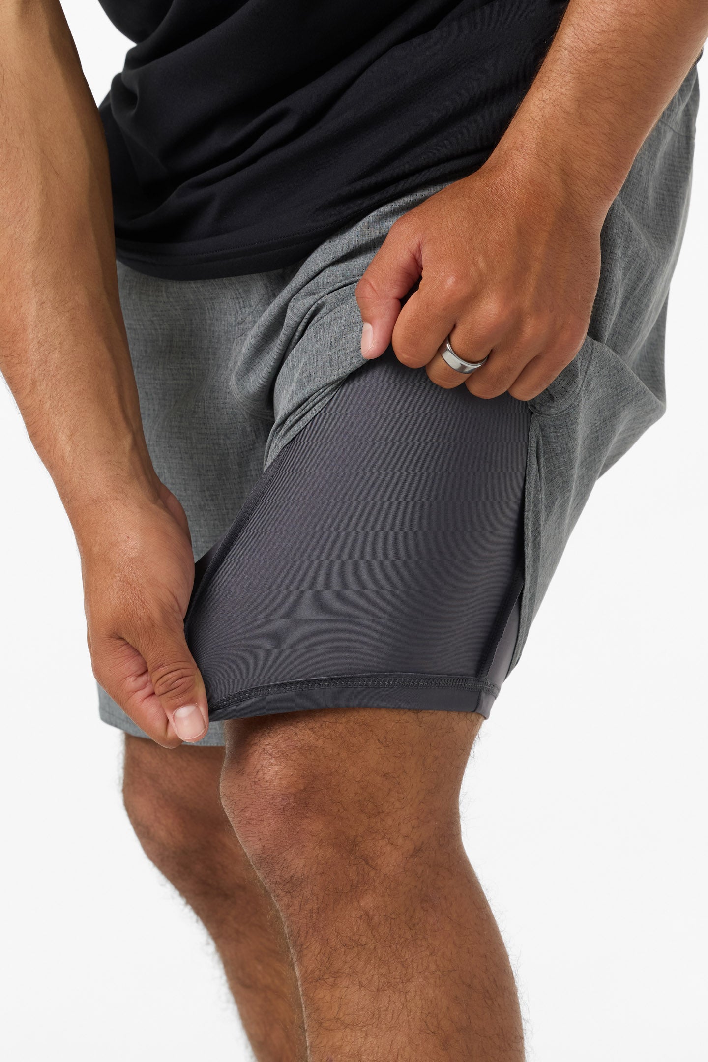 TRVLR Tech Lined Hybrid Hybrid Shorts - Hthr Dark Shadow | O'Neill